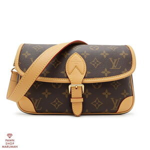Louis Vuitton Monogram Diane NM Canvas Leather Fuchsia Pink